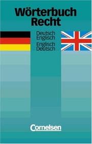 Tapa de Wörterbuch Recht