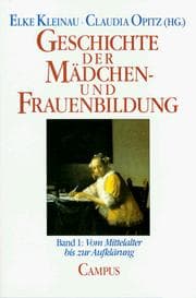 Tapa de Geschichte der Mädchen- und Frauenbildung