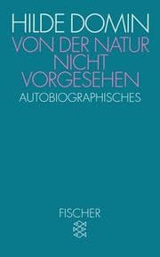 Tapa de Von der Natur nicht vorgesehen. Autobiographisches