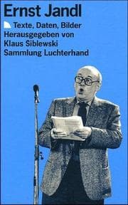 Tapa de Ernst Jandl: Texte, Daten, Bilder (Sammlung Luchterhand) (German Edition)