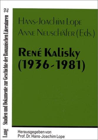 Tapa de René Kalisky (1936-1981)