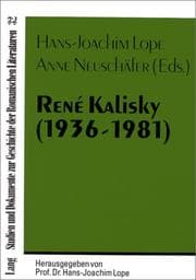 Tapa de René Kalisky (1936-1981)