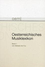 Tapa de Oesterreichisches Musiklexikon Band 1. Von Abbado bis FuX