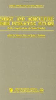 Tapa de Energy and Agriculture: Their Interacting Futures