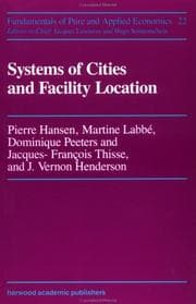 Tapa de Systems of cities and facility location