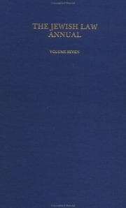 Tapa de Philosophy of Jewish Law (Vol 7)