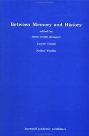 Tapa de Between memory and history