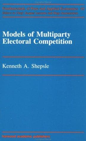 Tapa de Models of multiparty electoral competition