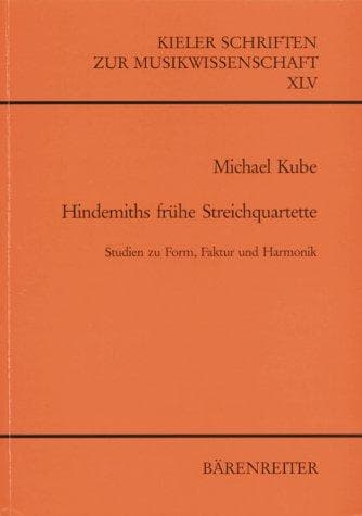 Tapa de Hindemiths frühe Streichquartette (1915-1923)