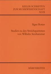 Tapa de Studien zu den Streichquartetten von Wilhelm Stenhammar