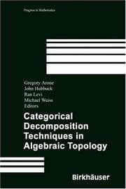 Tapa de Categorical decomposition techniques in algebraic topology