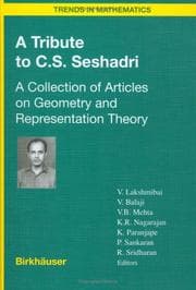 Tapa de A tribute to C.S. Seshadri