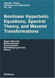 Tapa de Nonlinear hyperbolic equations, spectral theory, and wavelet transformations
