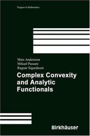 Tapa de Complex convexity and analytic functionals