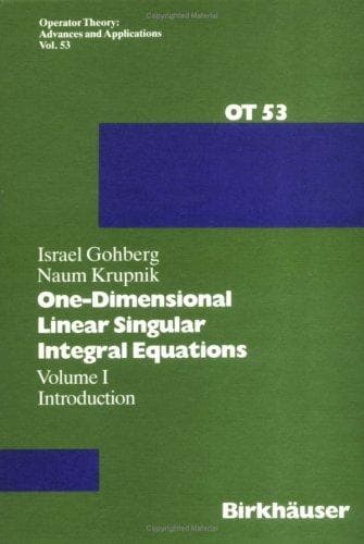 Tapa de One-dimensional linear singular integral equations