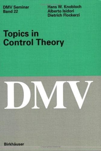 Tapa de Topics in control theory