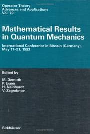 Tapa de Mathematical results in quantum mechanics