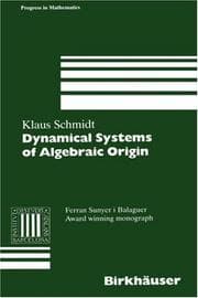 Tapa de Dynamical systems of algebraic origin