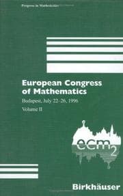 Tapa de European Congress of Mathematics Vol. II