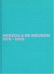 Tapa de Herzog & de Meuron 1978-1988