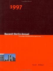 Tapa de Bauwelt Berlin Annual 1997