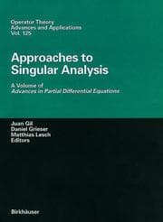 Tapa de Approaches to singular analysis