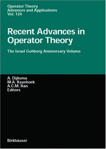 Tapa de Recent Advances in Operator Theory (Operator Theory: Advances and Applications)