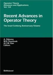 Tapa de Recent advances in operator theory