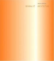 Tapa de Minimalist Architecture