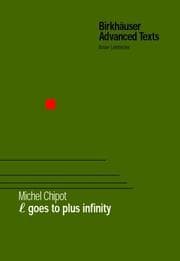 Tapa de L Goes to Plus Infinity (Birkhauser Advanced Texts)