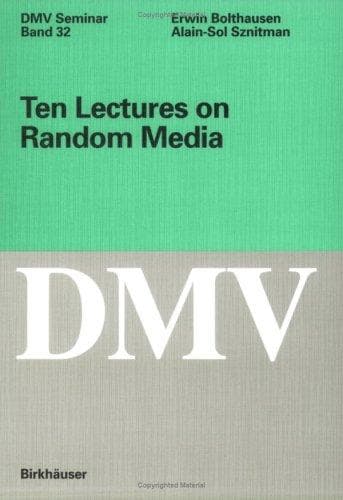 Tapa de Ten lectures on random media