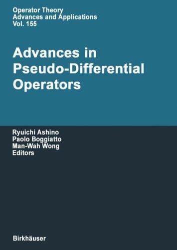 Tapa de Advances in pseudo-differential operators