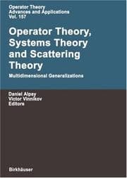 Tapa de Operator theory, systems theory, and scattering theory