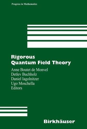 Tapa de Rigorous quantum field theory