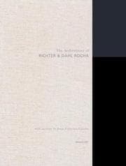 Tapa de The Architecture of Richter & Dahl Rocha