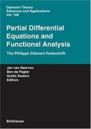 Tapa de Partial Differential Equations and Functional Analysis