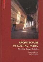 Tapa de Architecture in Existing Fabric