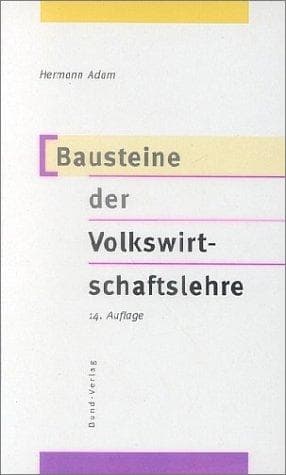 Tapa de Bausteine der Volkswirtschaftslehre.