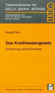 Tapa de Das Kreditwesengesetz