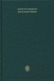 Tapa de De summo bono (Corpus philosophorum Teutonicorum Medii Aevi)