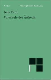 Tapa de Vorschule der Ästhetik