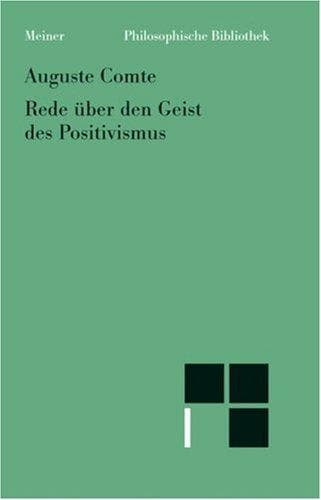Tapa de Discours sur l'esprit positif