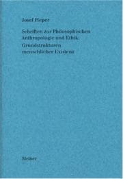Tapa de Schriften zur philosophischen Anthropologie und Ethik