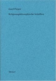 Tapa de Religionsphilosophische Schriften