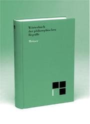 Tapa de Wörterbuch der philosophischen Begriffe