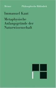 Tapa de Metaphysische Anfangsgründe der Naturwissenschaft
