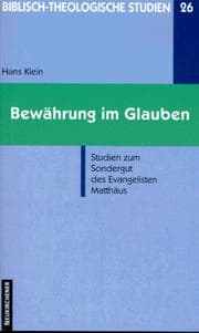 Tapa de Bewährung im Glauben