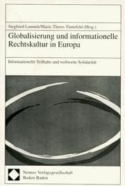 Tapa de Globalisierung und informationelle Rechtskultur in Europa