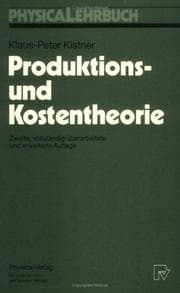 Tapa de Produktions- und Kostentheorie (Physica-Lehrbuch)