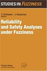Tapa de Reliability and safety analyses under fuzziness